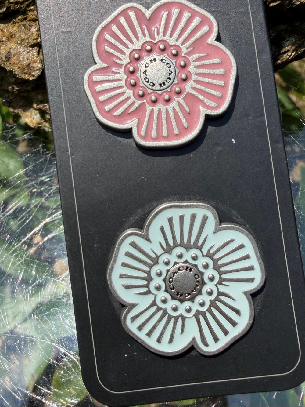 Coach Tea Rose Multicolor Enamel Pin Set - Picture 4 of 7